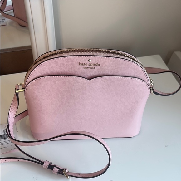 Kate Spade Dome Crossbody Saffiano Leather Light Crep Payton - Picture 7 of 7